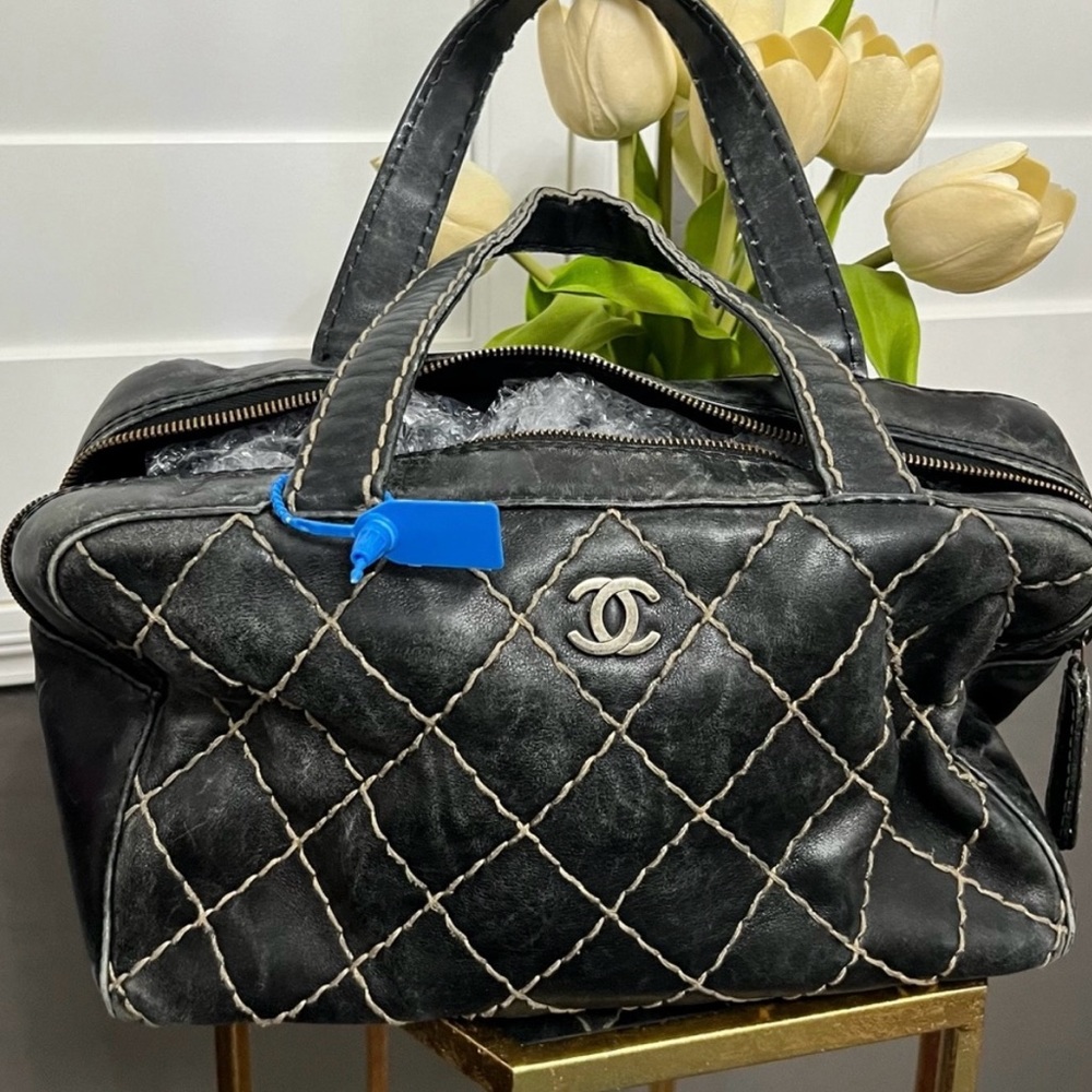 CHANEL BOWLER BAG (RUBBING AND FADING)